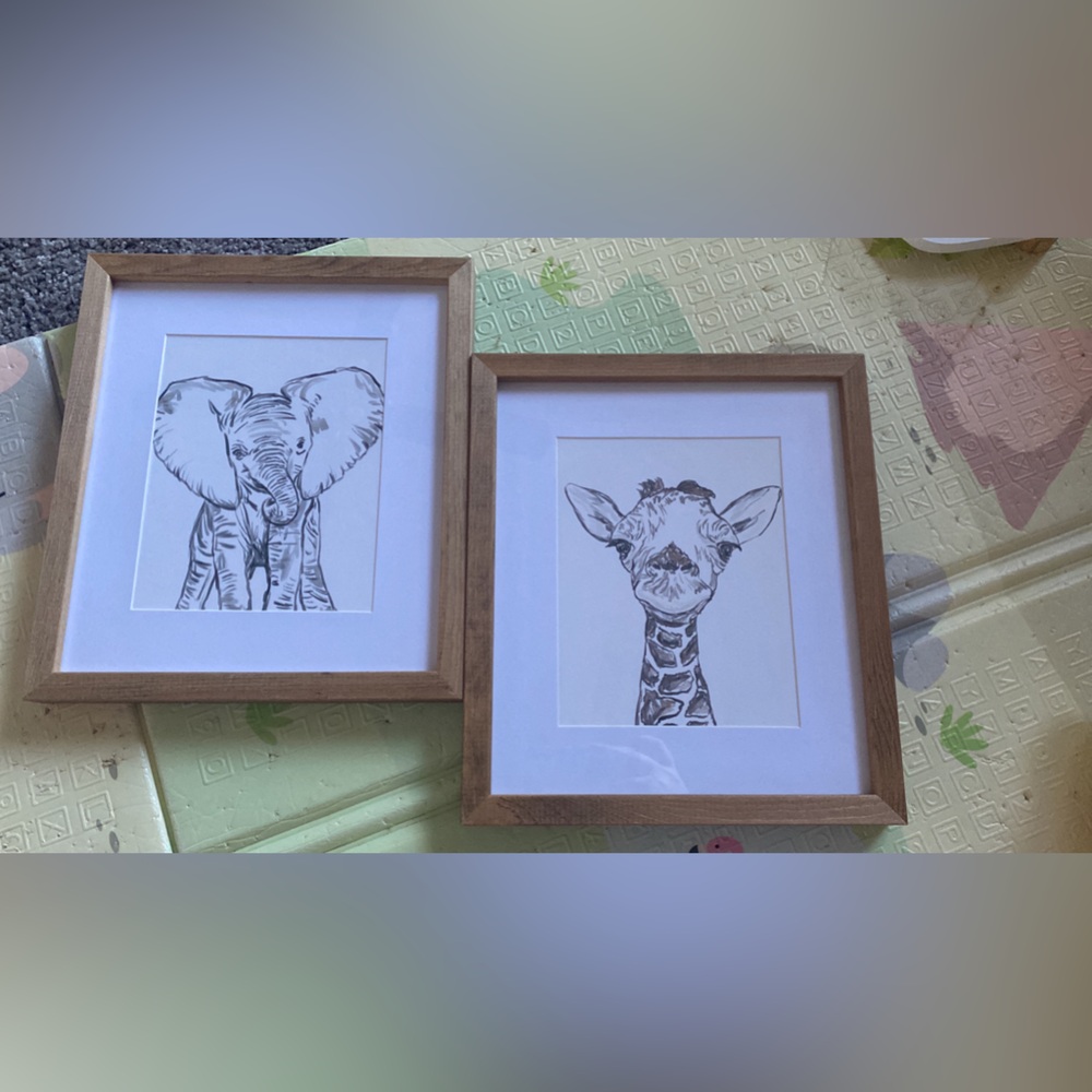 Wall decor- perfect condition, used less than a year for nursery